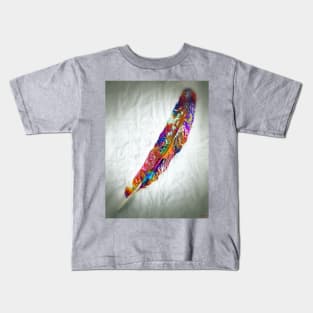 Colorful Feather Kids T-Shirt